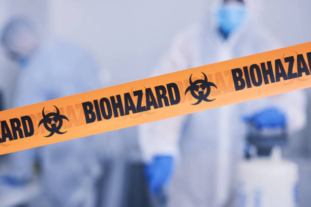 Professional Biohazard Cleanup technician working in Inwood, FL